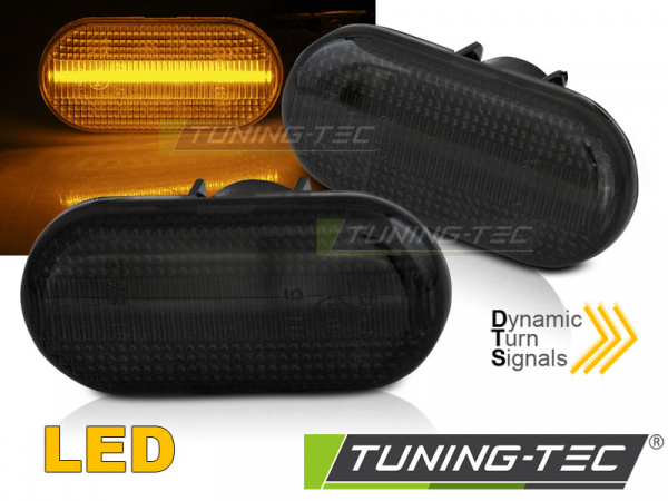 Upgrade LED Seitenblinker für Renault Clio / Megane / Twingo / Nissan / Opel / Smart 453 / Dacia Schwarz dynamisch